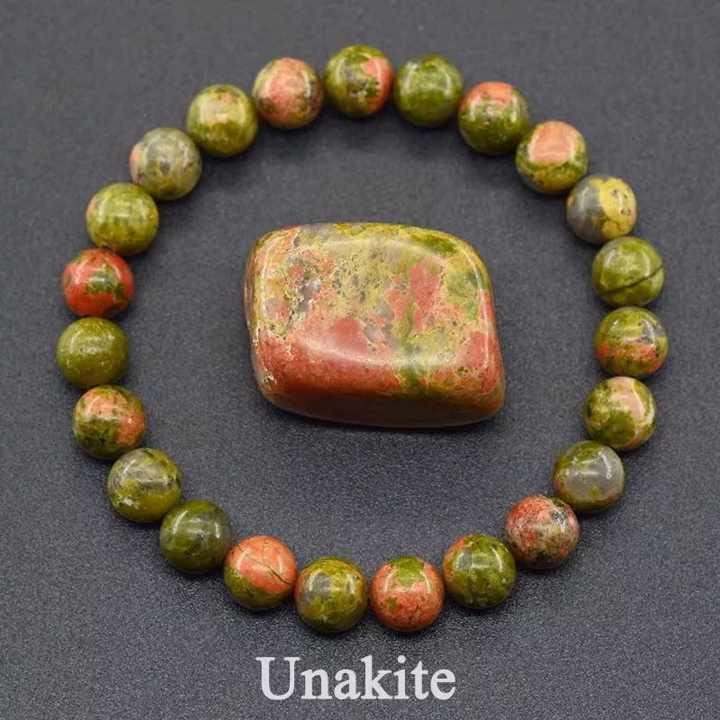 Bracelet en unakite – Équilibre et Circulation | Lithothérapie et MTC – Image 2